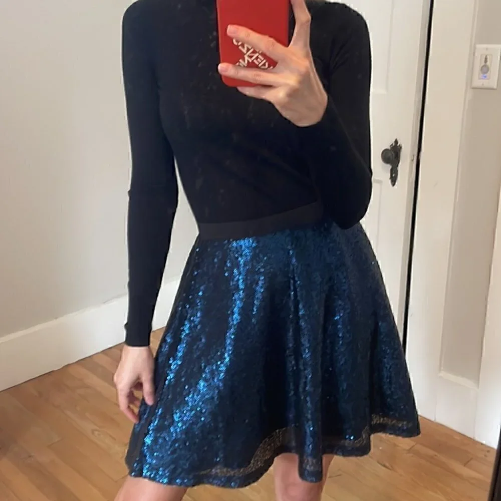 𝅺💙 YFL Reserved blue sparky mini skirt